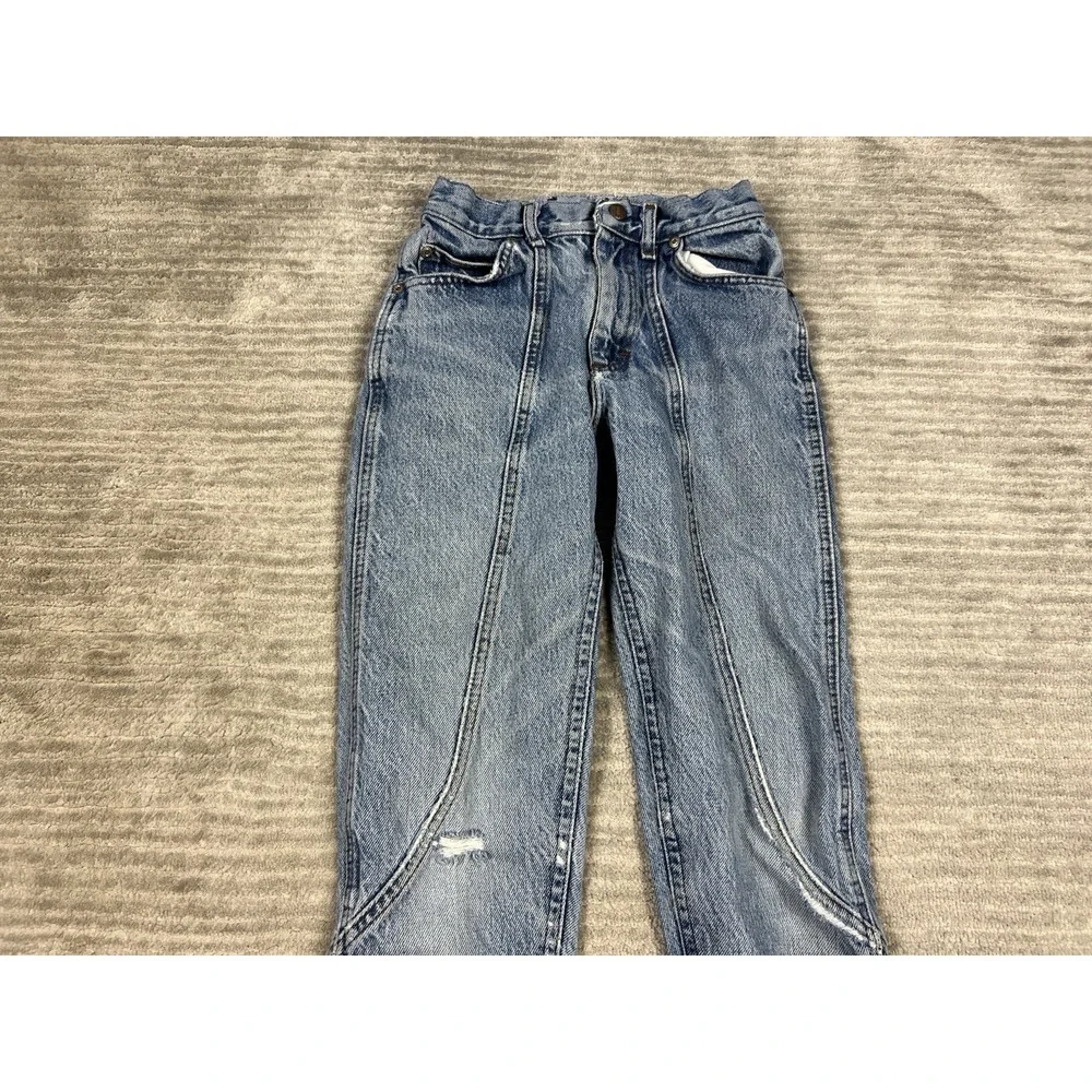 Lee‎ Riders Jeans Boys Size 12 Reg Blue Straight Vintage Denim Distressed